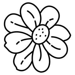 Chocolate Cosmos Icon For Design Elements