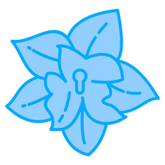 Bellflower Bloom Icon For Design Elements