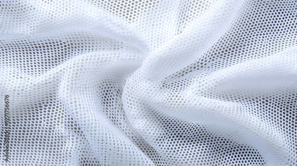 Poster white fabric texture background: draped cloth with subtle weave pattern