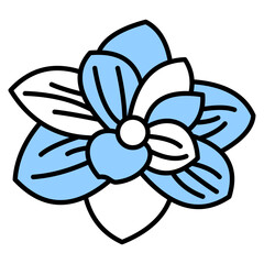 Lush Gardenia Icon For Design Elements