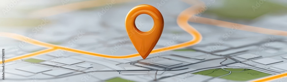 Poster precise location pinpointing on a detailed map for seamless travel planning and navigation