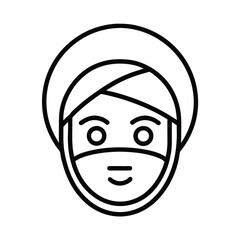 face of the person