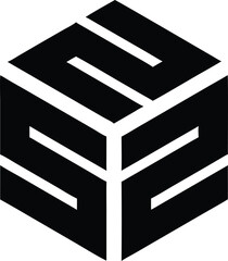  Letter s box logo design template
