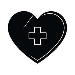 Obraz premium heart with cross