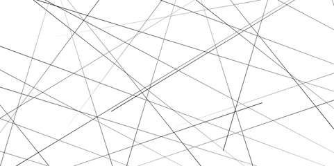 Abstract geometric pattern. Outline monochrome texture. Chaotic abstract line background. Random geometric line seamless pattern.