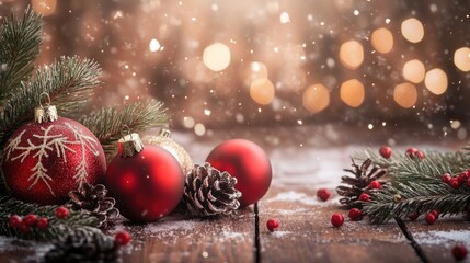 Obraz premium Christmas decorations Table