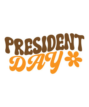 "President's Day, vintage, Americana, patriotic, retro typography, classic design, old-school, faded print, distressed look, 70s aesthetic, 80s style, retro stripes, star-spangled, red white and blue,