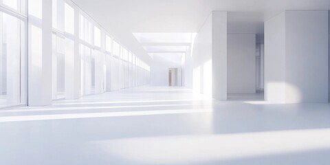 Fototapeta premium Empty Room with Windows