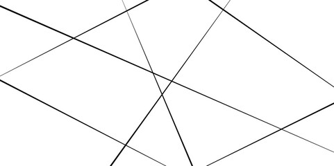 Abstract geometric pattern. Outline monochrome texture. Trendy random diagonal lines image. Random chaotic lines.