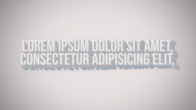 Solid 3D Editable Text Effect