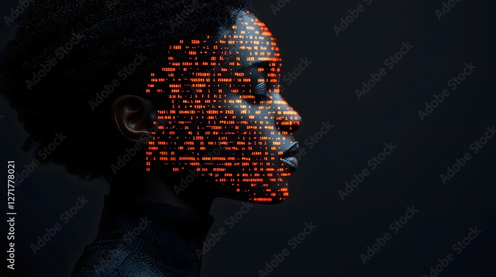 Poster futuristic ai powered social awareness hub featuring real time holographic data visualizations on gl
