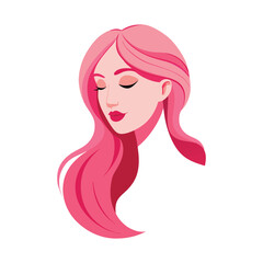 girl with pink hair