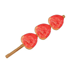 3d strawberry tanghulu 