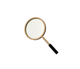 magnifying glass isolated on white background