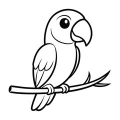 Obraz premium parrot on a branch