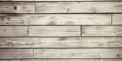 Obraz premium Rustic Wooden Planks with Natural Grain, Light Brown Texture with Subtle Knots, Vintage Wood Paneling with Horizontal Lines, Warm Beige Tones with Aged Look, Traditional Design with Weathered Finish