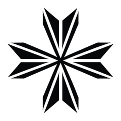 Obraz premium black and white star vector