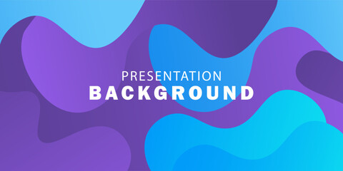 Purple violet and blue vector abstract creative background in minimal and simple trendy style with wave and iquid shape. Presentation background template