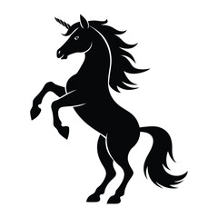 horse silhouette vector