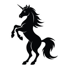 black horse vector illustration