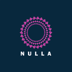 Abstract colorful circle, rings logo design template