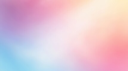 Obraz premium A dreamy pastel gradient featuring soft hues of pink, blue, and cream, perfect for creating a serene and calming atmosphere.