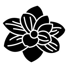 Lush Gardenia Icon For Design Elements