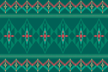Fabric pattern native american design geometric pattern navajo , boho , american indian style pattern seamless vector for fabric patterns, curtains or home decorations.