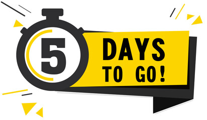 Conto alla rovescia sinistra giorni banner. contare la vendita a tempo. Nove, otto, sette, sei, cinque, quattro, tre, due, uno, zero giorni rimasti. Illustrazione