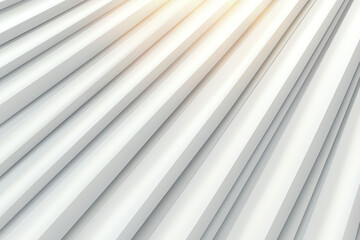 Obraz premium Sleek white lines create modern and minimalistic background with soft light rays. This design evokes sense of calm and simplicity, perfect for various applications