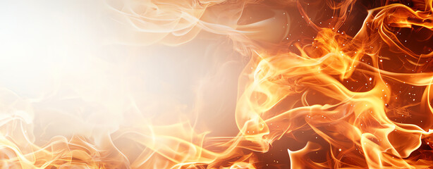 Fiery flames with sparks create dynamic and energetic background, perfect for various designs. vibrant colors and movement evoke sense of warmth and intensity