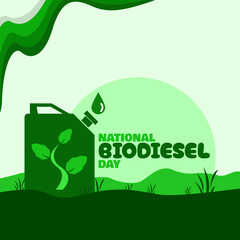 National Biodiesel Day is celebrated on March 18th. Biodiesel oil is usually made from environmentally friendly crude palm oil.