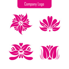 Set of company logo design ideas vector design