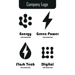 Set of company logo design ideas vector design