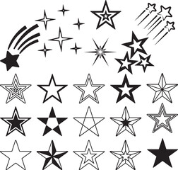 Stars Bundle. sparkles icon bundle vector Sparkle star icon, set of star sparkles icons