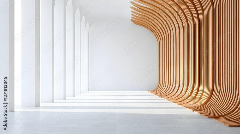 Poster this image showcases a breathtaking concert hall with a stunning wave inspired modern architecture t