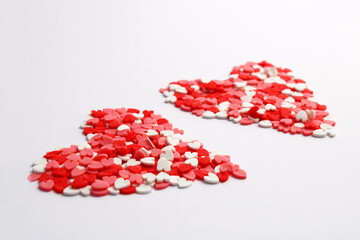 Hearts made of many small hearts