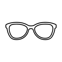 Fototapeta premium Eyeglasses vector illustration with white background