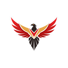 vector illustration of an eagle logo