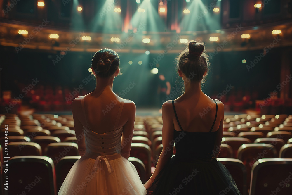 Poster ai generative image of classical theatrical spectacle or audition