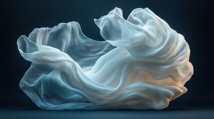 Fototapeta premium Fluid Fabric Drape Studio Still Life