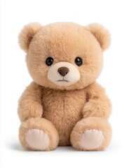 A cute plush teddy bear with soft fur, perfect for gifts or decorations.