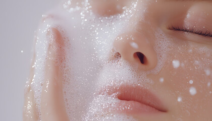Cleansing rituals skincare techniques home spa beauty video relaxing atmosphere close-up self-care concept