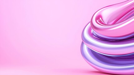 Abstract Gradient Swirl Design with Smooth Pink and Purple Colors for Modern Backgrounds and Art Projects