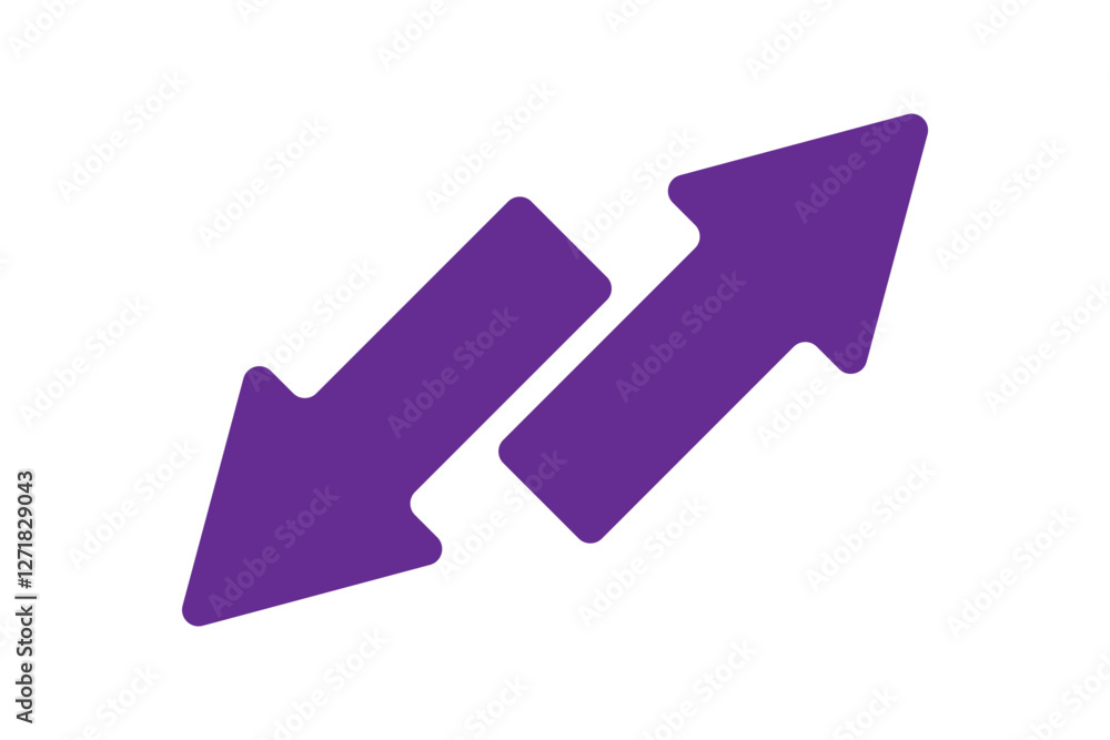 Poster arrows data transfer icon, exchange arrow icons - swap icon with two arrows