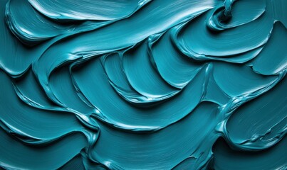 Teal cosmetic cream texture background