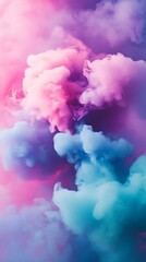 Naklejka premium dynamic fluid texture with translucent bubble forms image