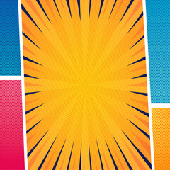 Comic style wallpaper background vector illustration