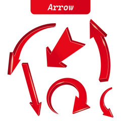 3d arrows symbol vector design art