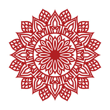 Ornament beautiful card calar mndala desgin